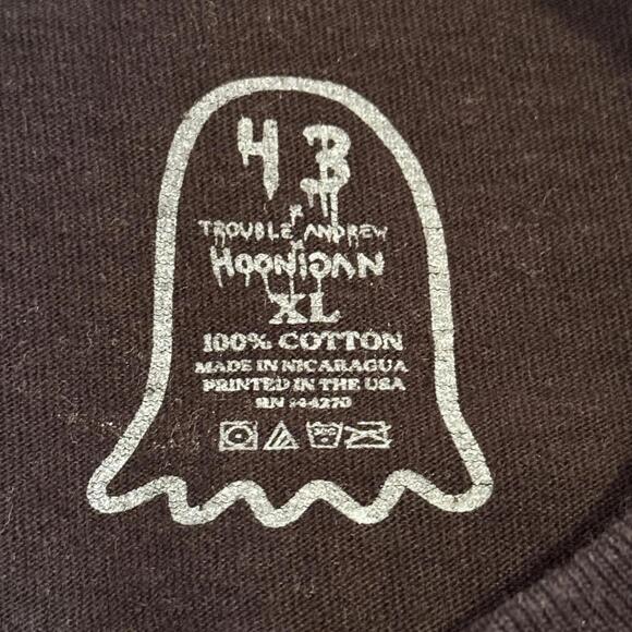 Hoonigan x Trouble Andrew x Ken Block Black Graphic Print T-Shirt XL - Picture 3 of 9